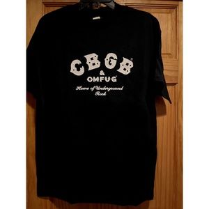 Official Licensed CBGB & OMGUF Men's tee Black Sz Large